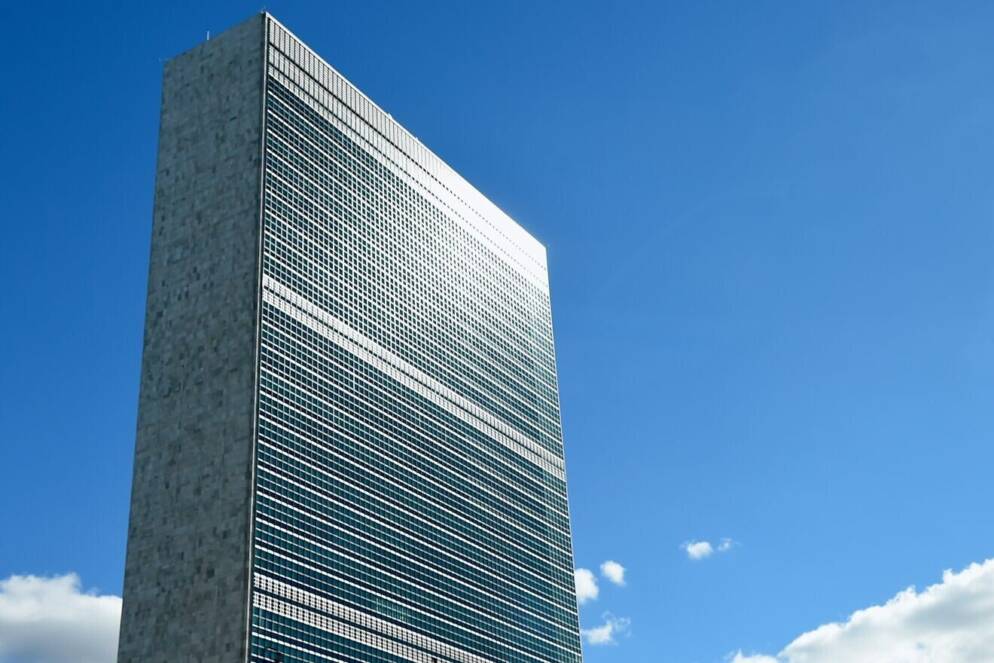 A tall, shiny building.