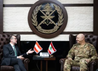 Opinion: Lebanon Finally Says it Out Loud: It Does Not Belong to Iran Austrian Minister of Foreign Affairs Alexander Schallenberg (left) meets with Lebanese President Joseph Aoun in Beirut on Feb. 29, 2024.