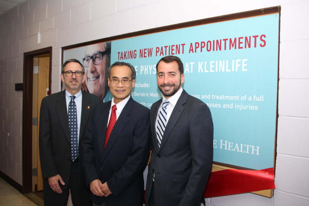 From left: Marc P. Hurowitz, CEO of Temple Physicians Inc.; Meng-Chad Lee, a primary care physician; and Brian Gralnick, director of the Center for Social Responsibility for the Jewish Federation of Greater Philadelphia 