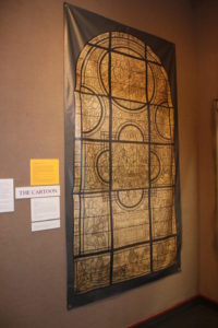 A drawing of the window dedicated to President Theodore Roosevelt