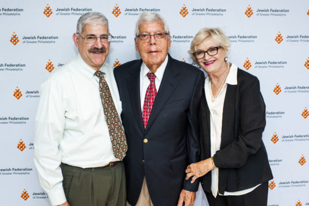 Andy Goldfield with Legacy Society members Morton and Betty Goldfield