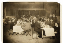 Seder held by HIAS for newly arrived immigrants, New York, circa 1910