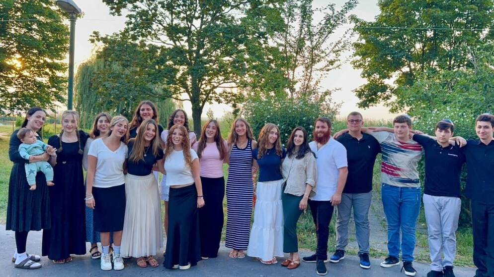 Students on a trip.