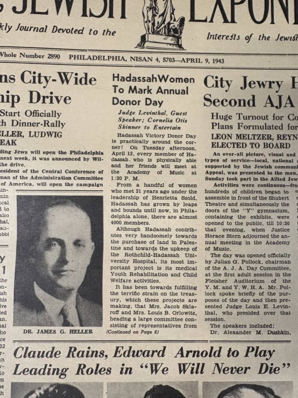 Remember When: Hadassah Celebrating Donors