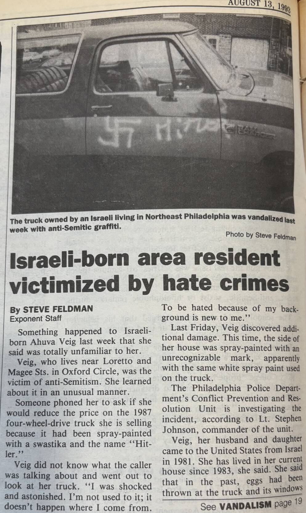 Remember When: Antisemitic Vandalism